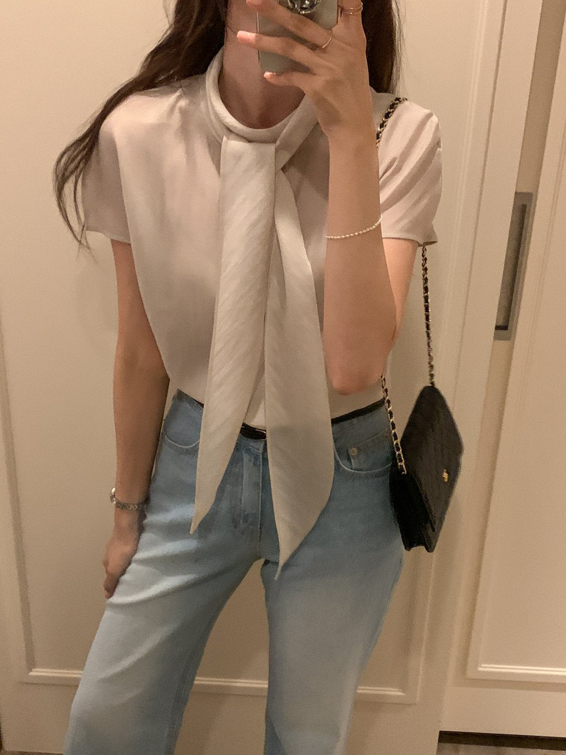 Multi-Tie Tencel Blouse
