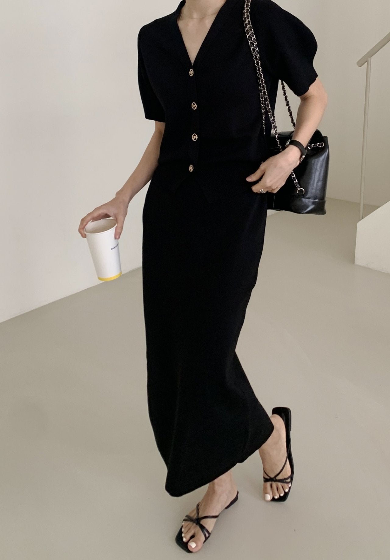 Perfect Knit Cardigan & Skirt Set