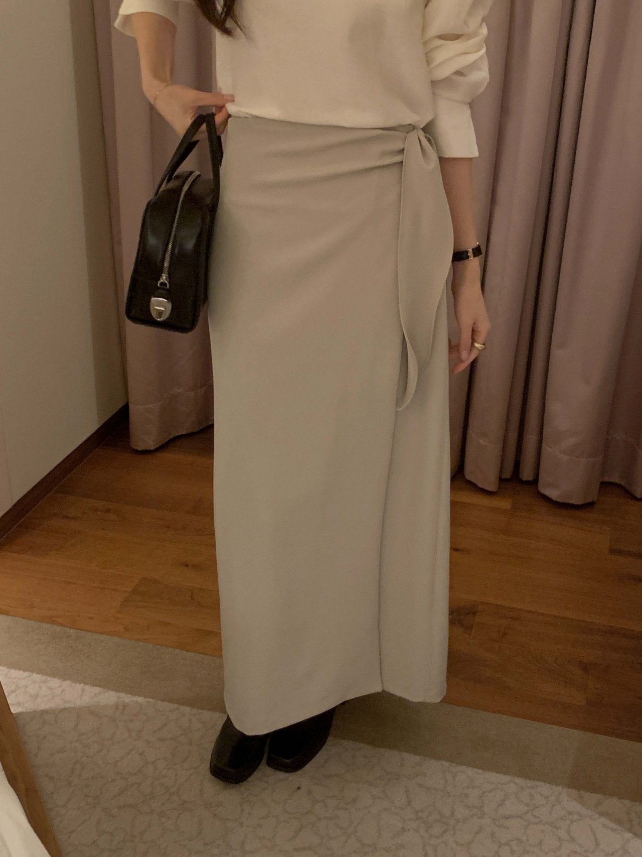 [Best Seller] Essential Wrap Long Skirt * Local Delivery: 1–2 Business Days *