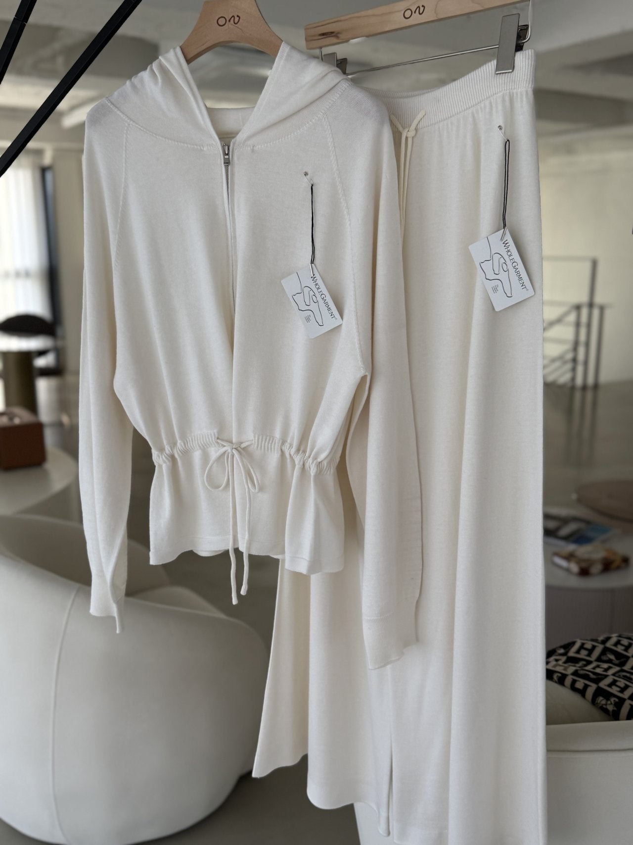 Premium Wool-Cotton Artisan Set-up - Ivory