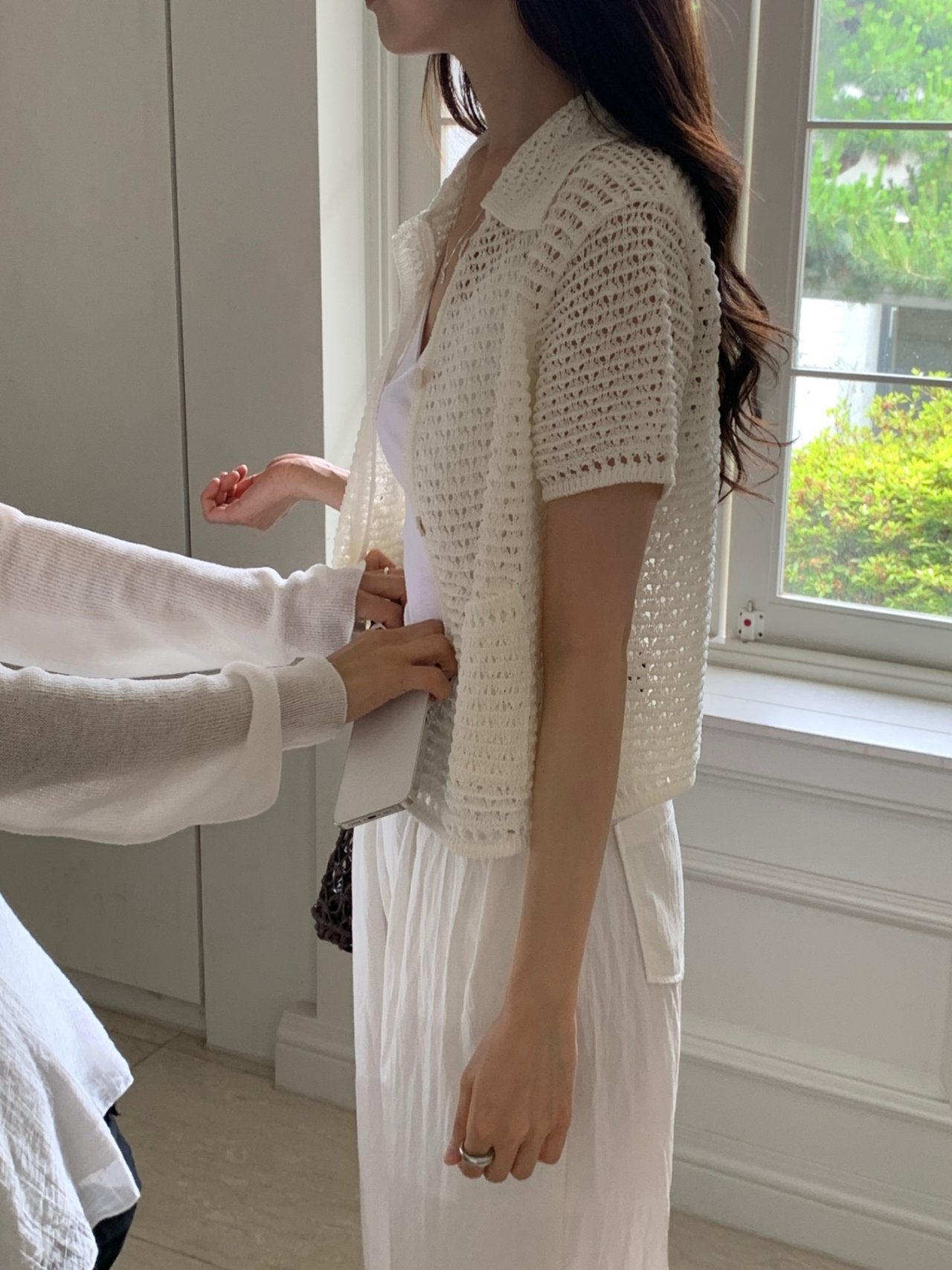 Lovely Knit Collar Cardigan