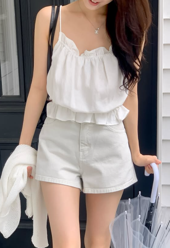 Soft Banding Linen Blend Tank Top