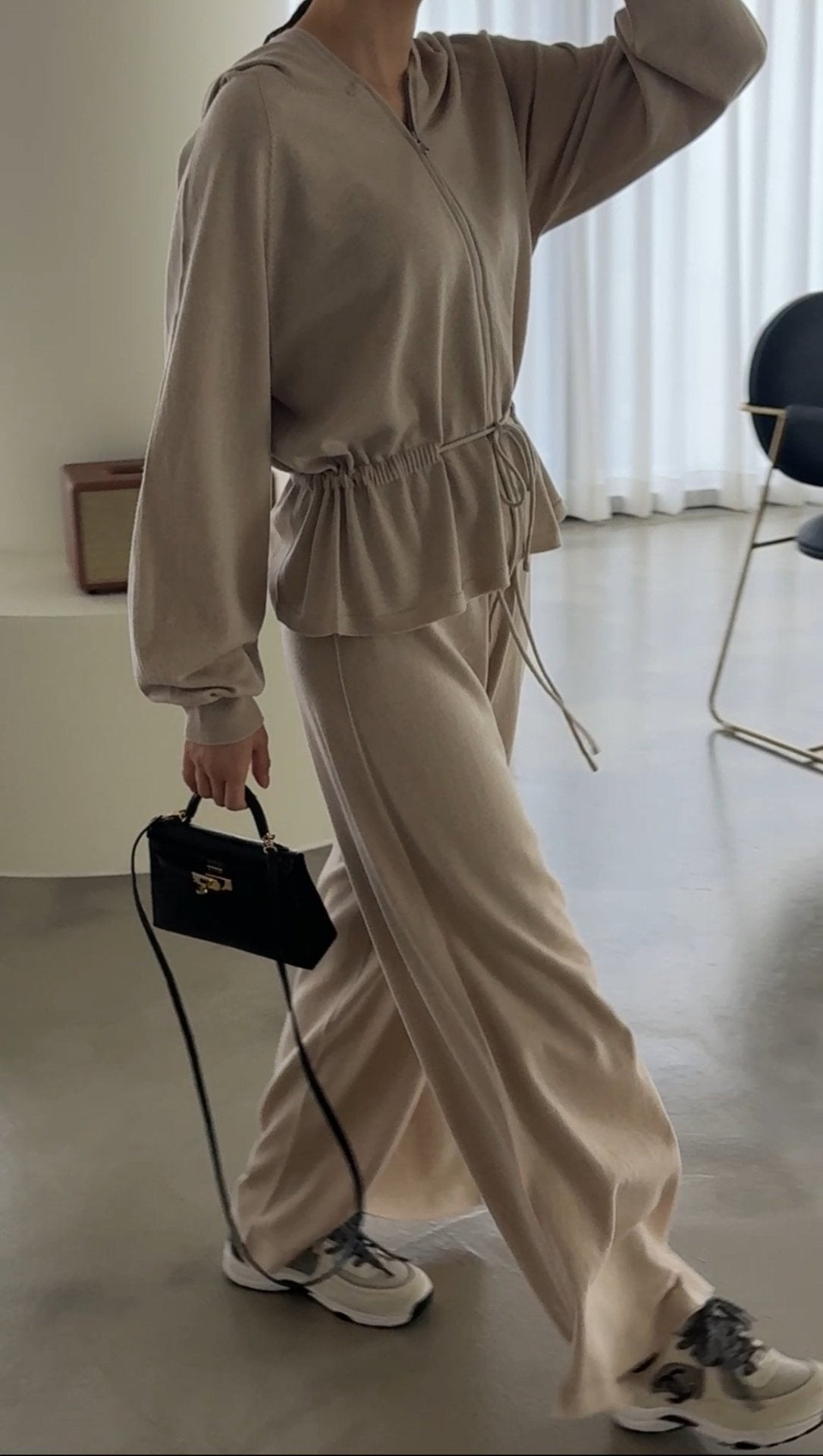 Premium Wool-Cotton Artisan Set-up - Pure Beige