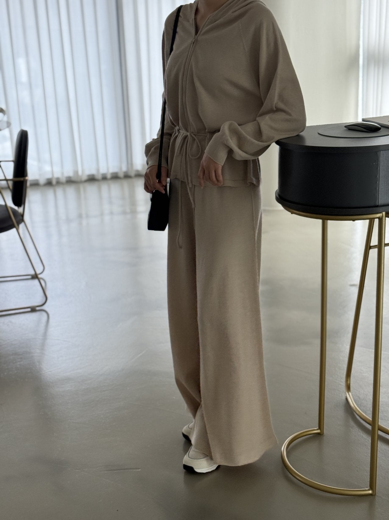 Premium Wool-Cotton Artisan Set-up - Pure Beige