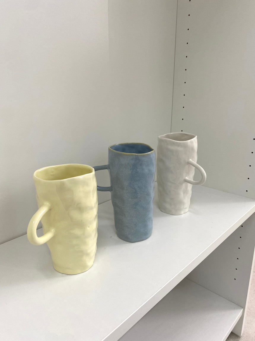 [Handmade Korean Ceramics] Wave Mug Lemon