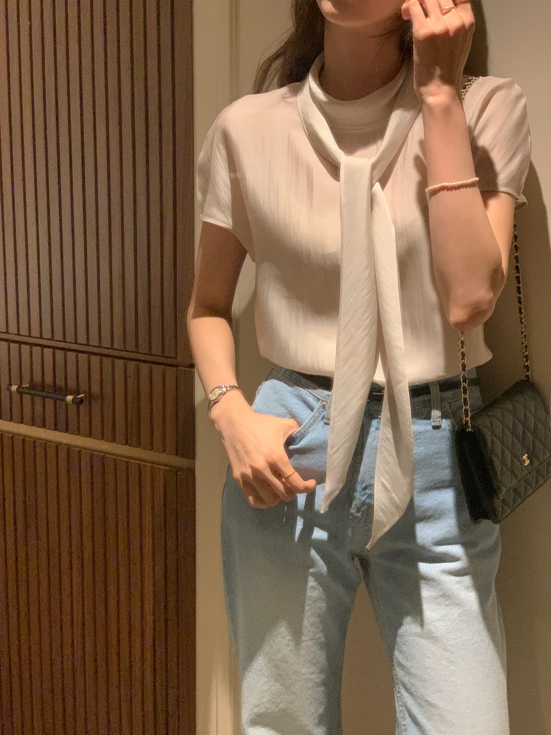 Multi-Tie Tencel Blouse