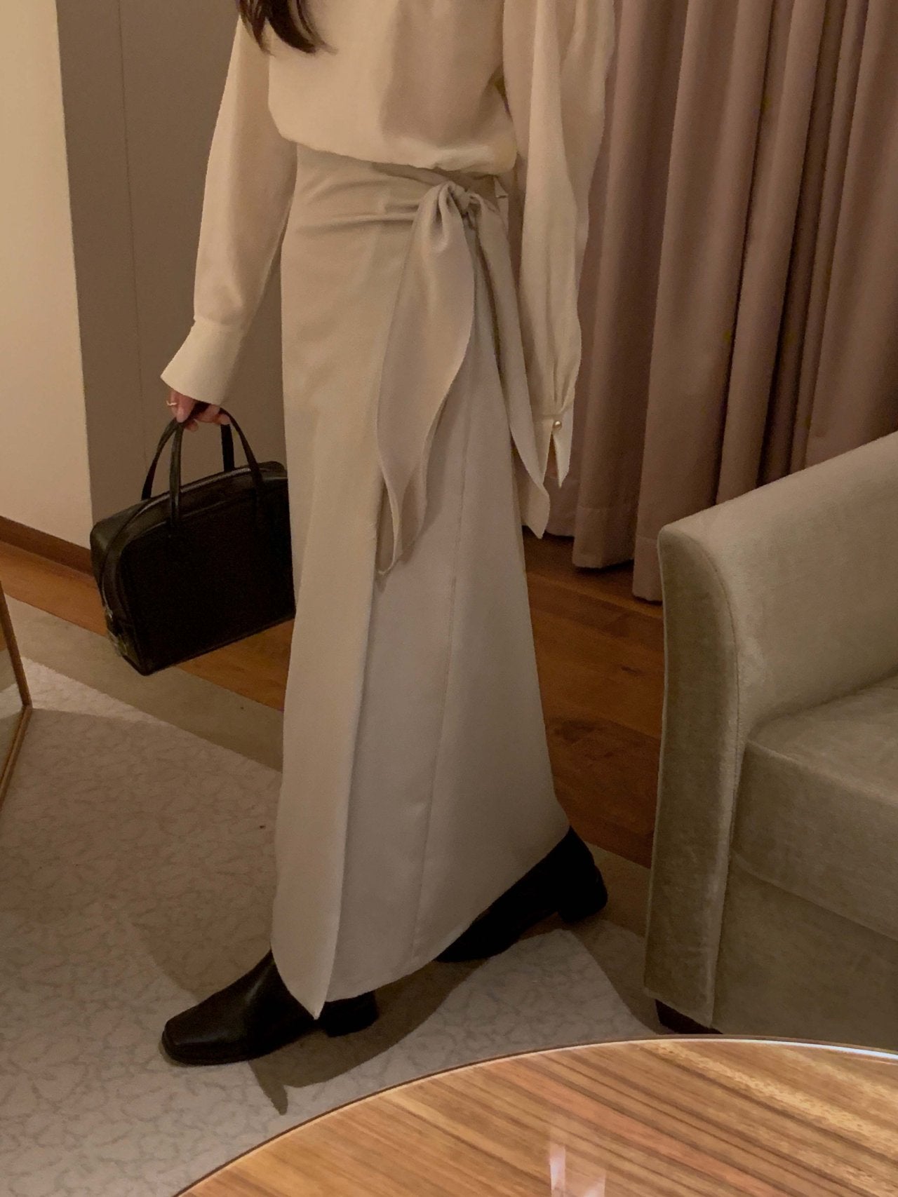 [Best Seller] Essential Wrap Long Skirt * Local Delivery: 1–2 Business Days *