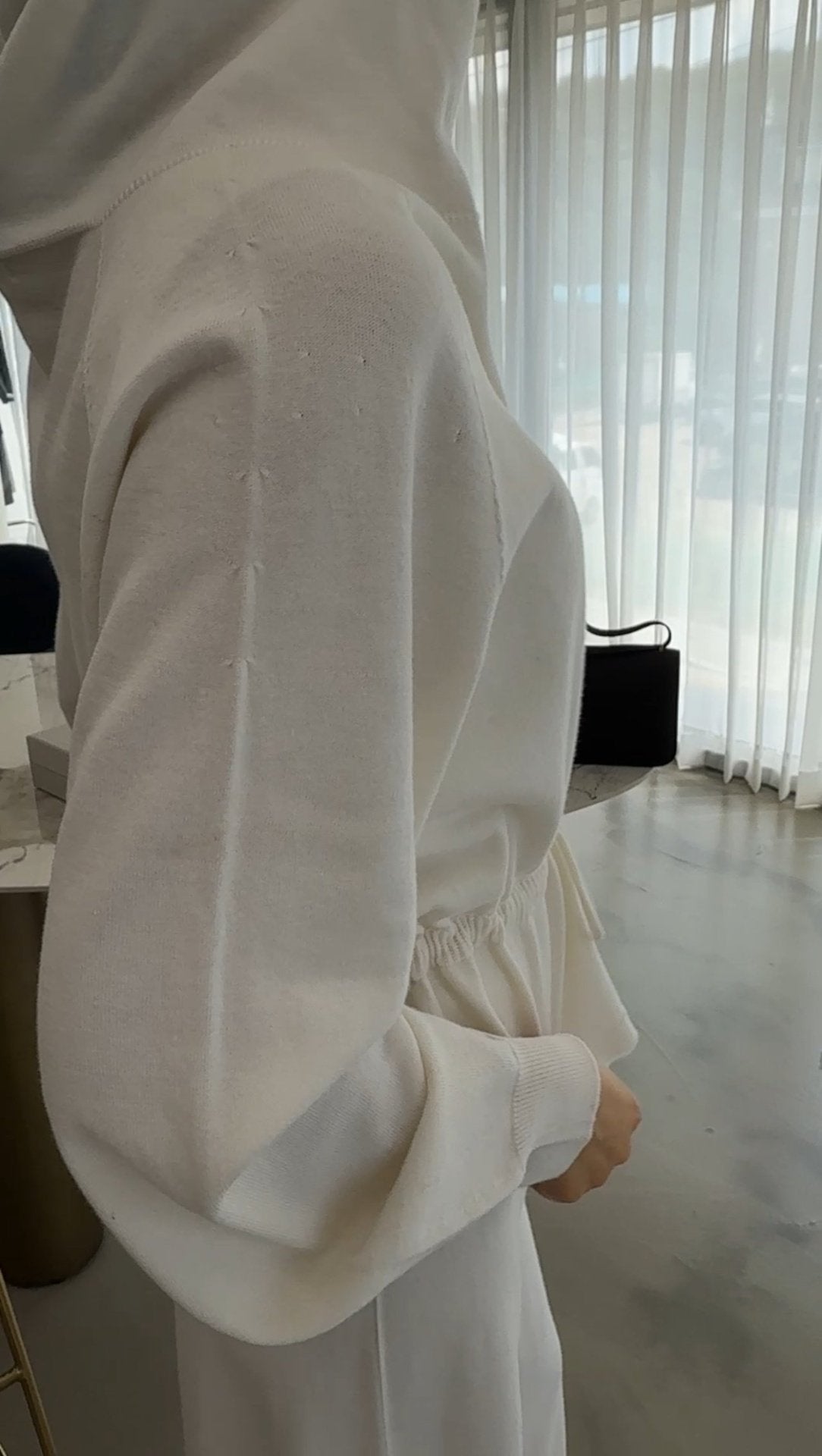 Premium Wool-Cotton Artisan Set-up - Ivory