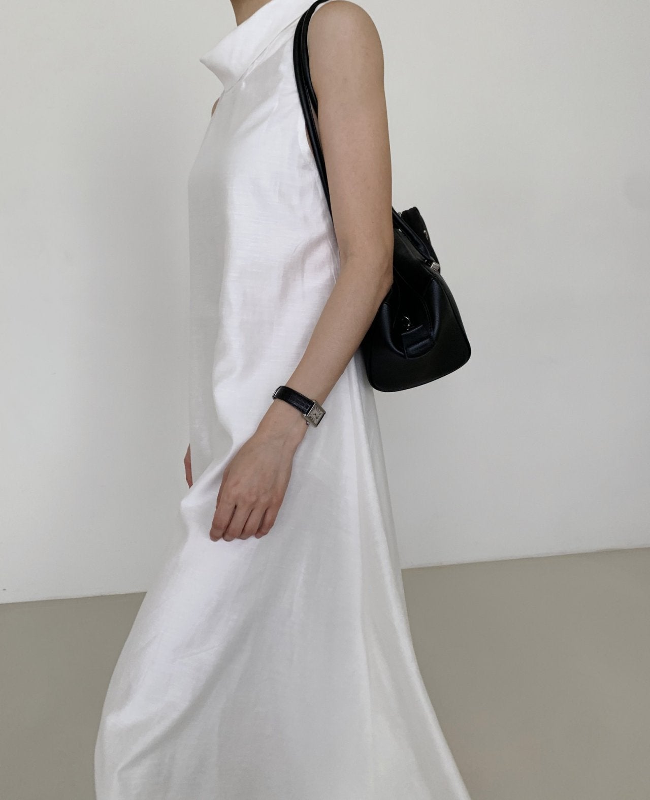 Elegant Satin Soirée Dress