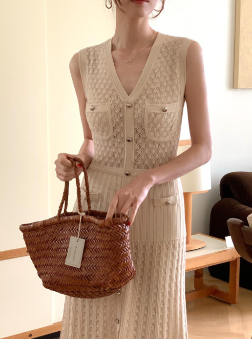 Hexagon Sheer Maxi Dress