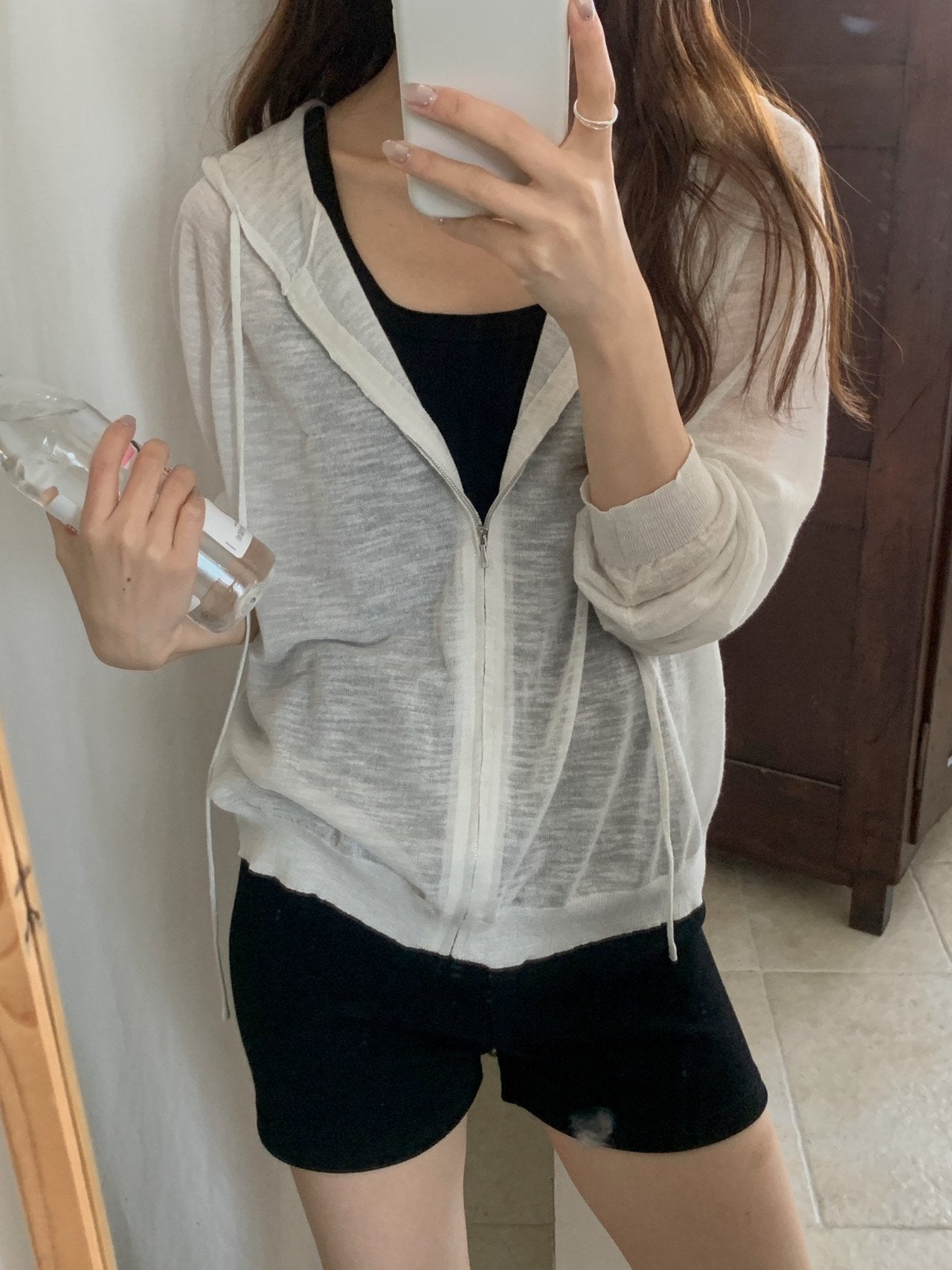 Linen Hooded Knit