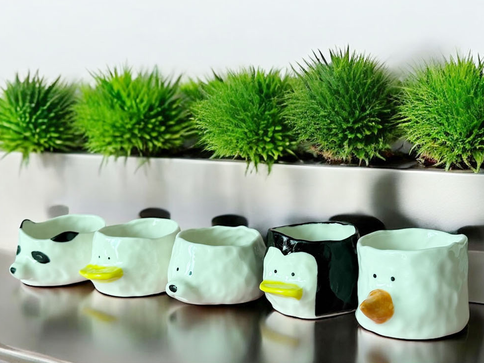 [Handmade Korean Ceramics] Animal Friends Yogurt Bowl