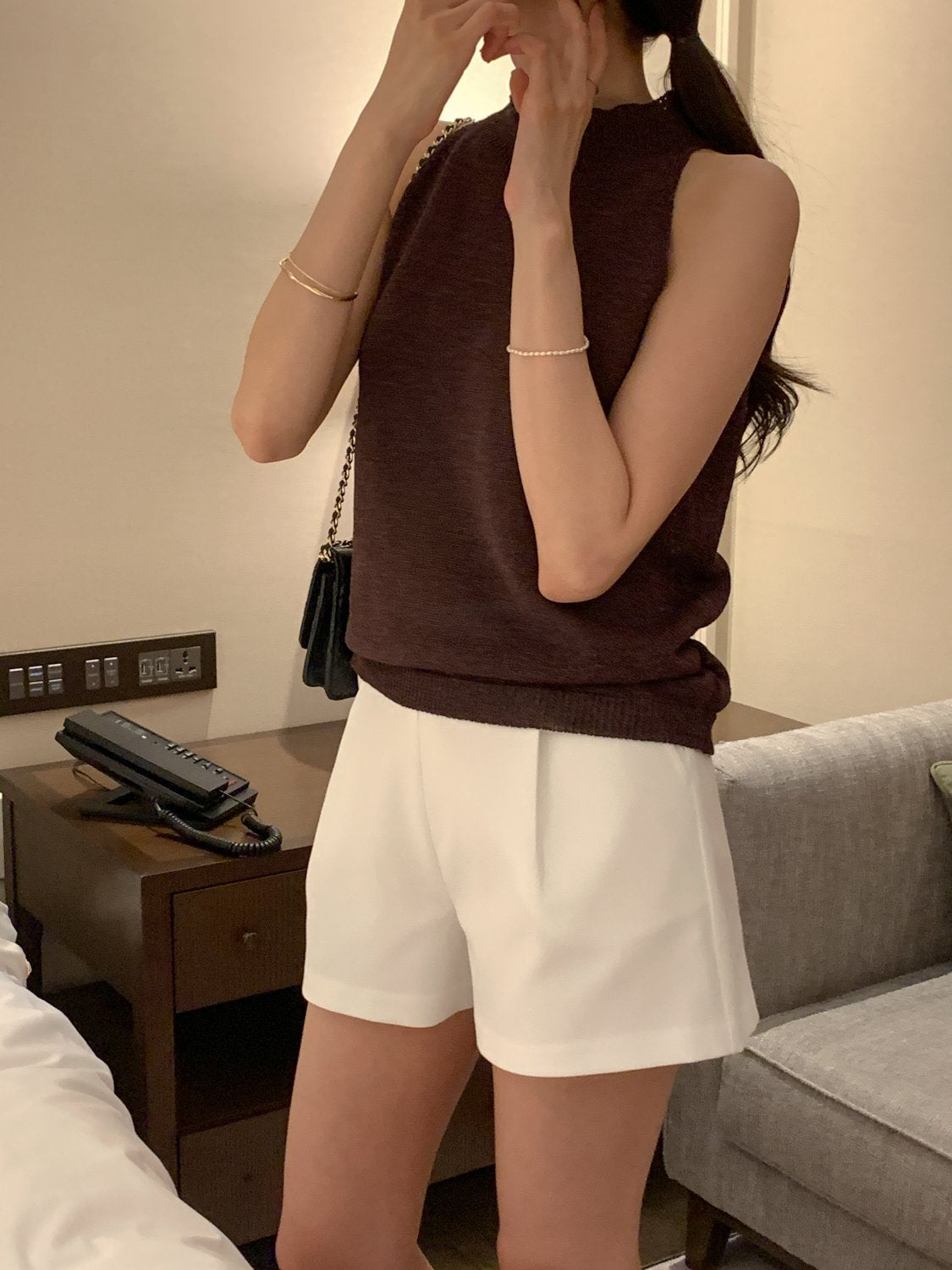 Paper Blend Halter Knit