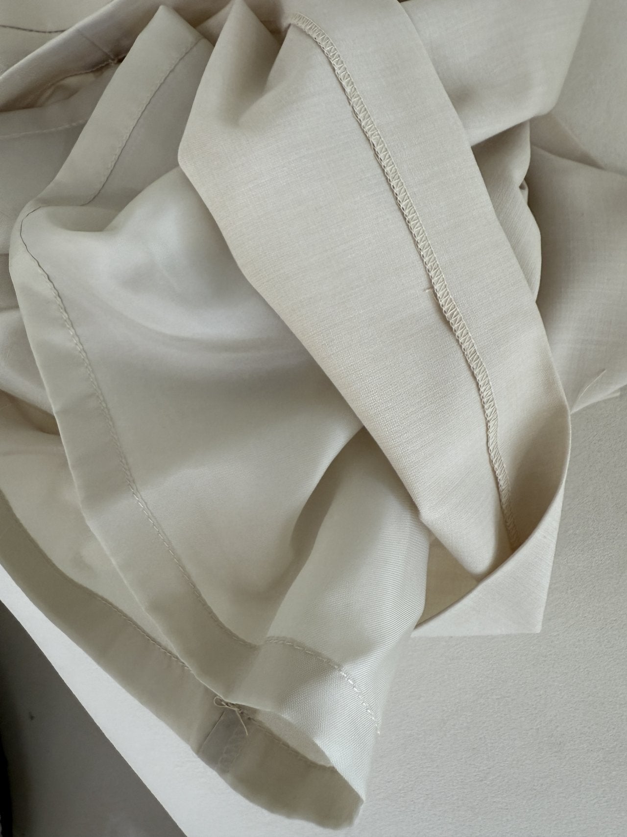 Summer Wool Tailored Suit Set - Light Beige