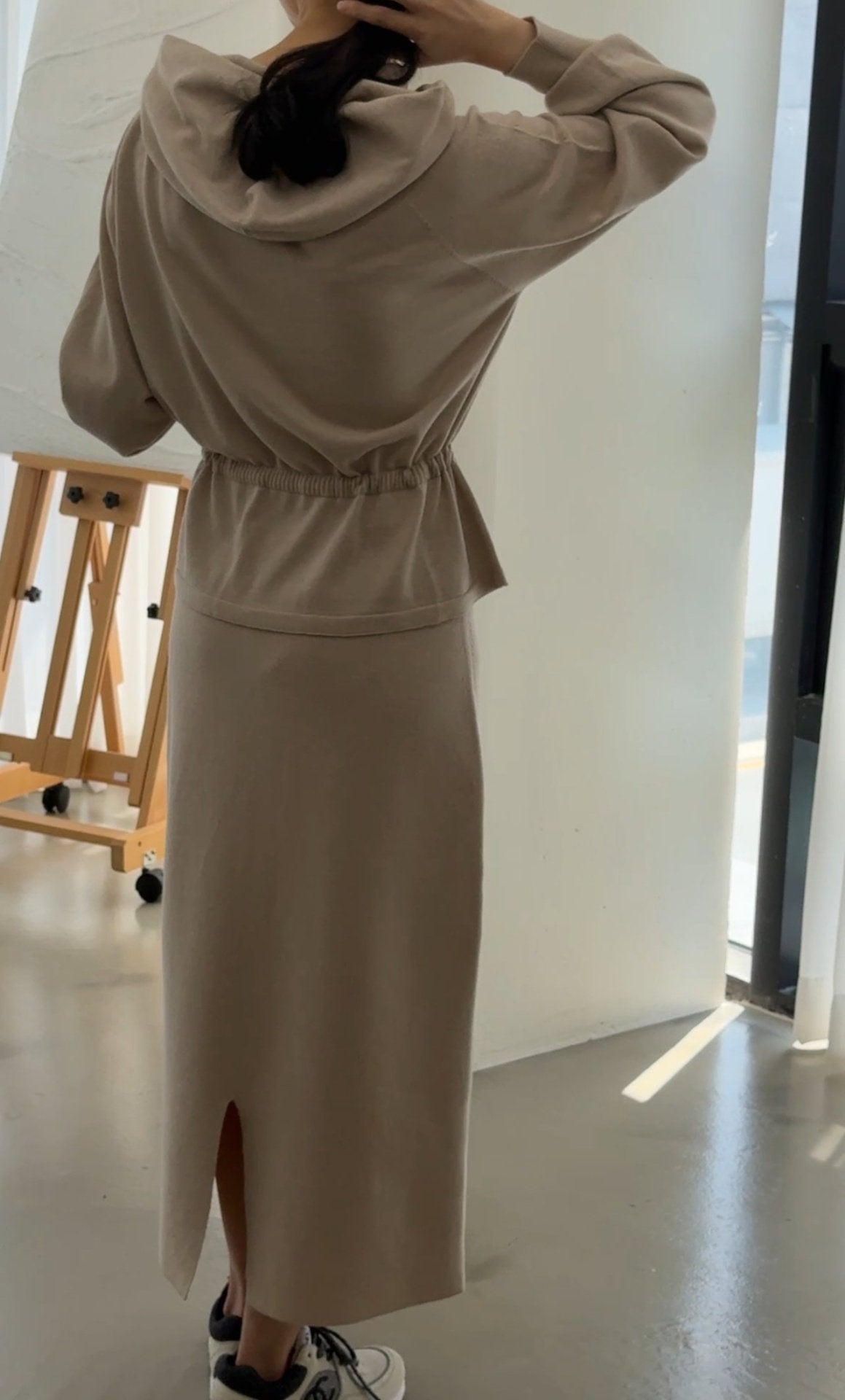 Premium Wool-Cotton Artisan Set-up - Pure Beige