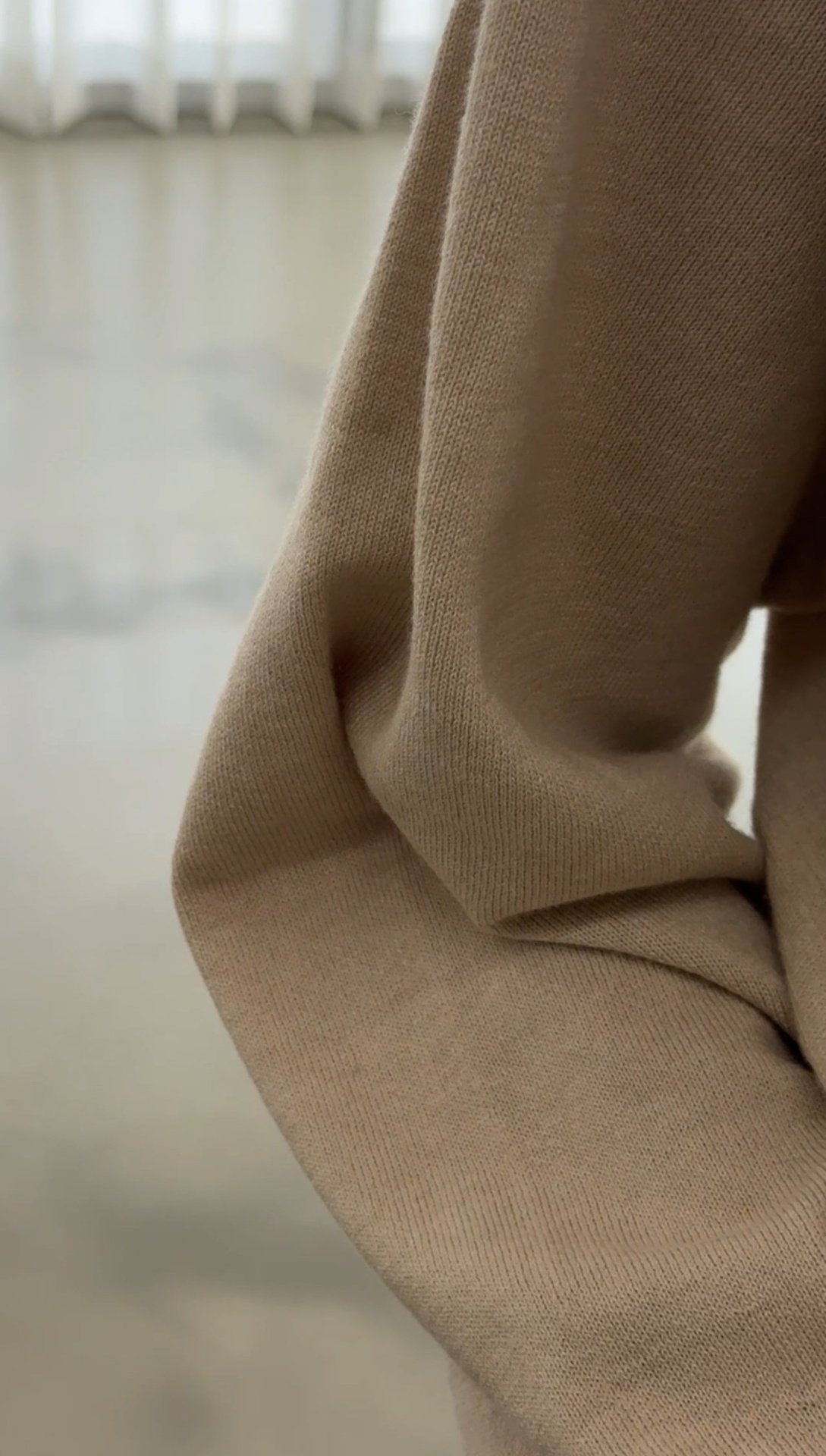 Premium Wool-Cotton Artisan Set-up - Pure Beige