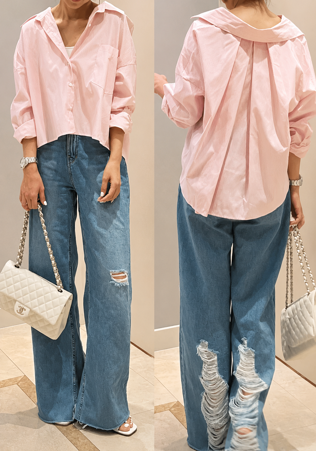 Back-Pleated Timeless Shirt