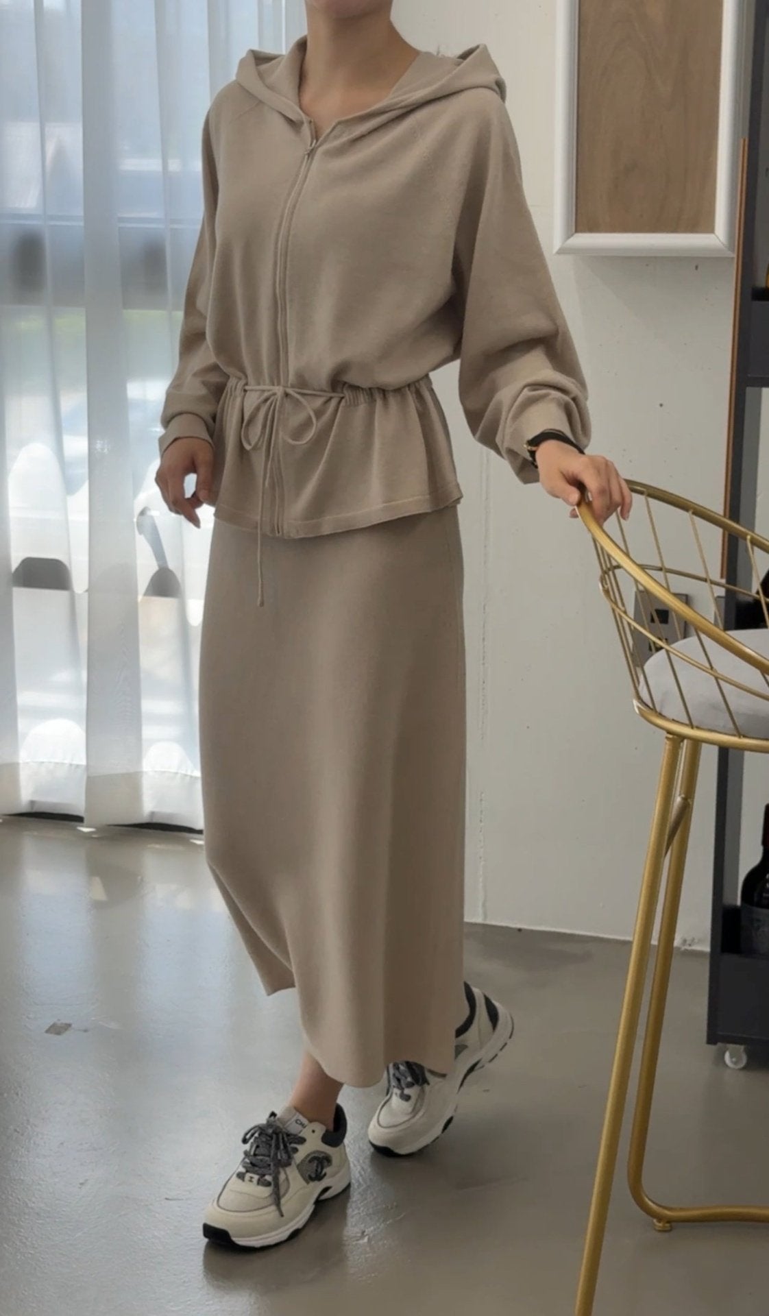 Premium Wool-Cotton Artisan Set-up - Pure Beige