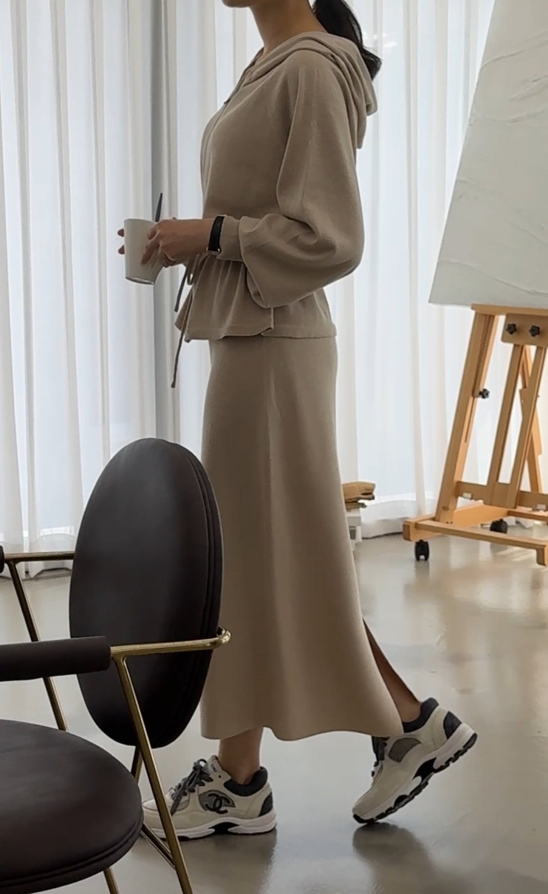 Premium Wool-Cotton Artisan Set-up - Pure Beige