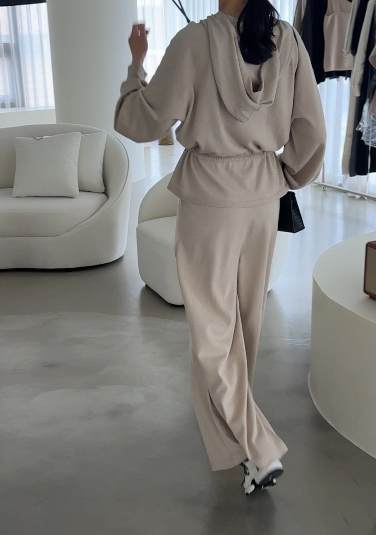 Premium Wool-Cotton Artisan Set-up - Pure Beige