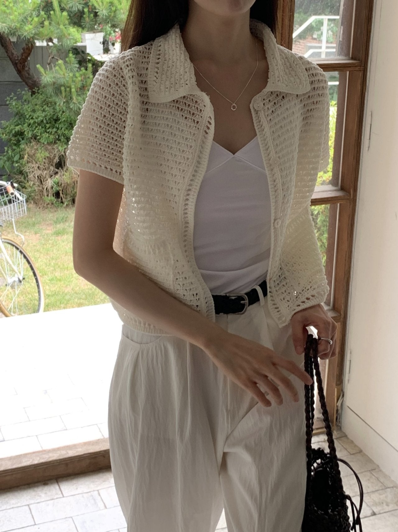 Lovely Knit Collar Cardigan