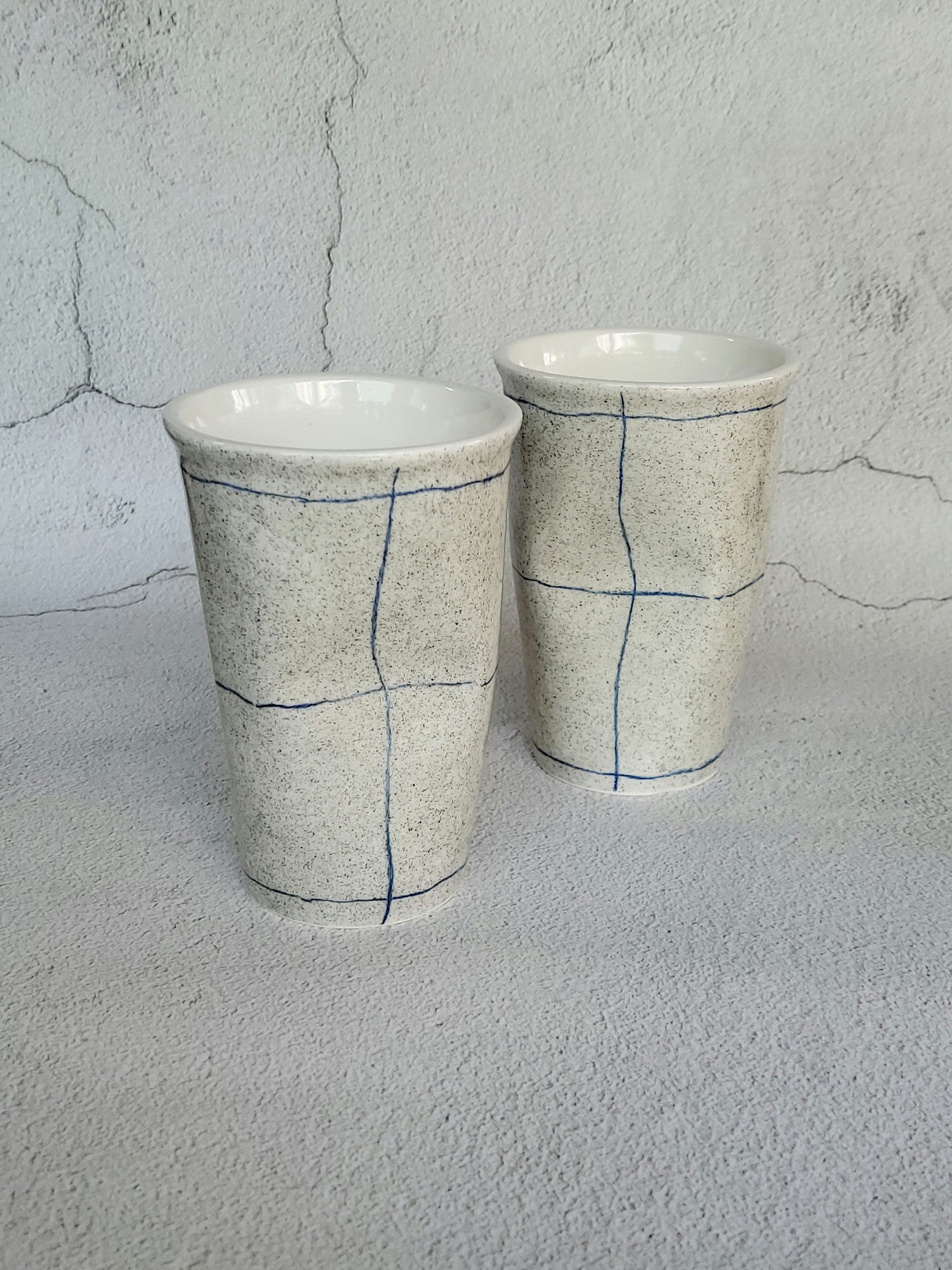 [Handmade Korean Ceramics] Crumpled Silhouette Ice Cup