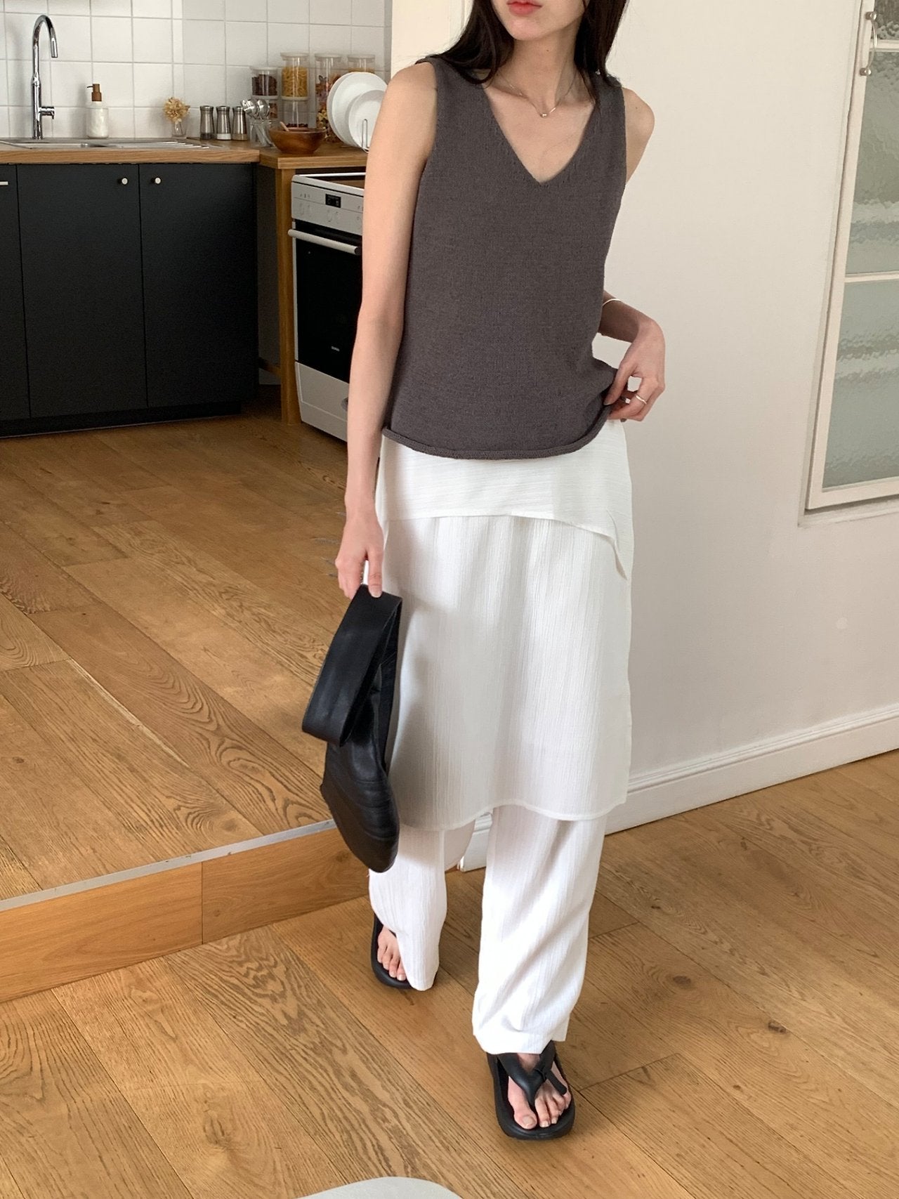 Rolling Flare Semi Knit