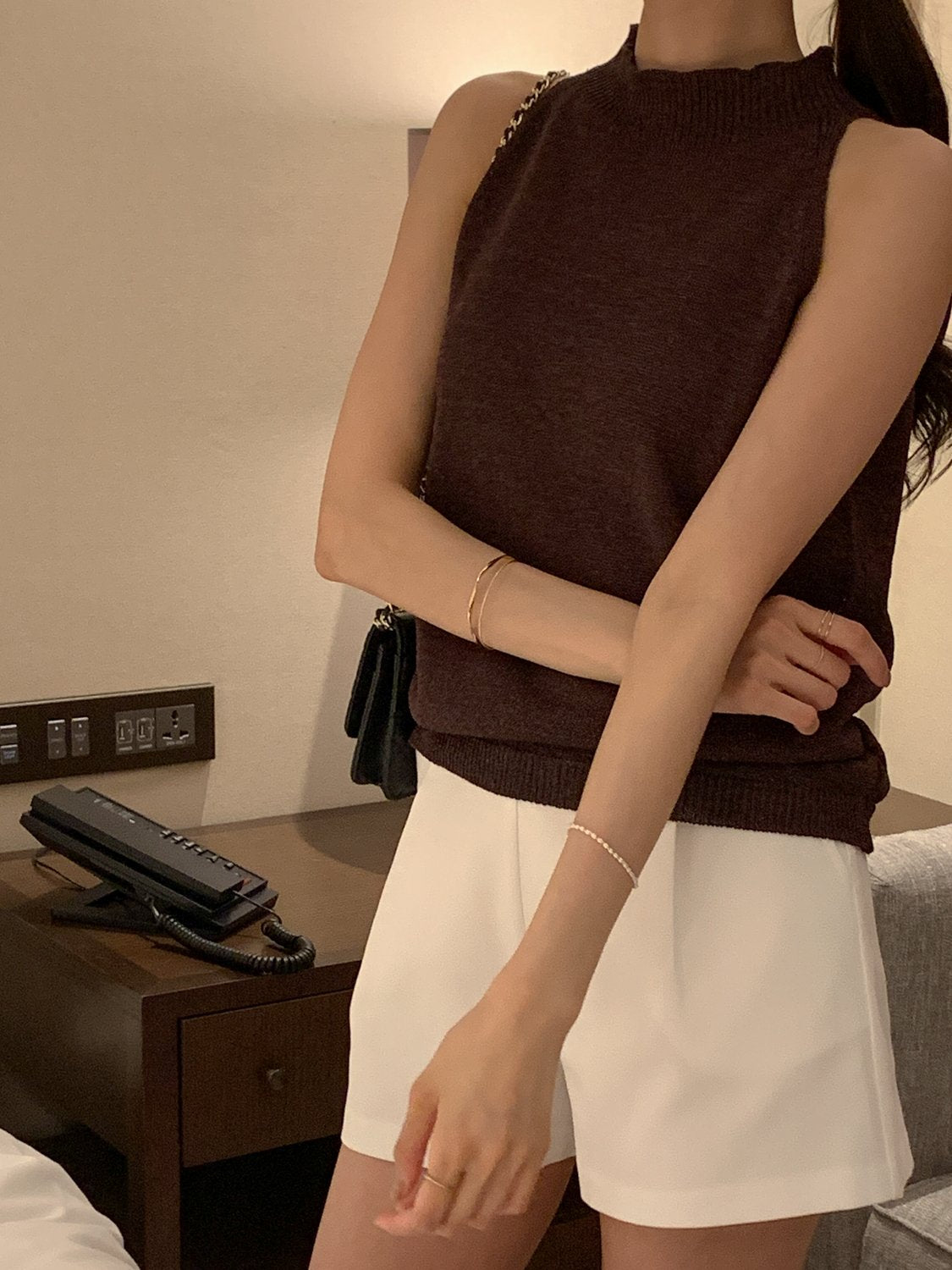 Paper Blend Halter Knit