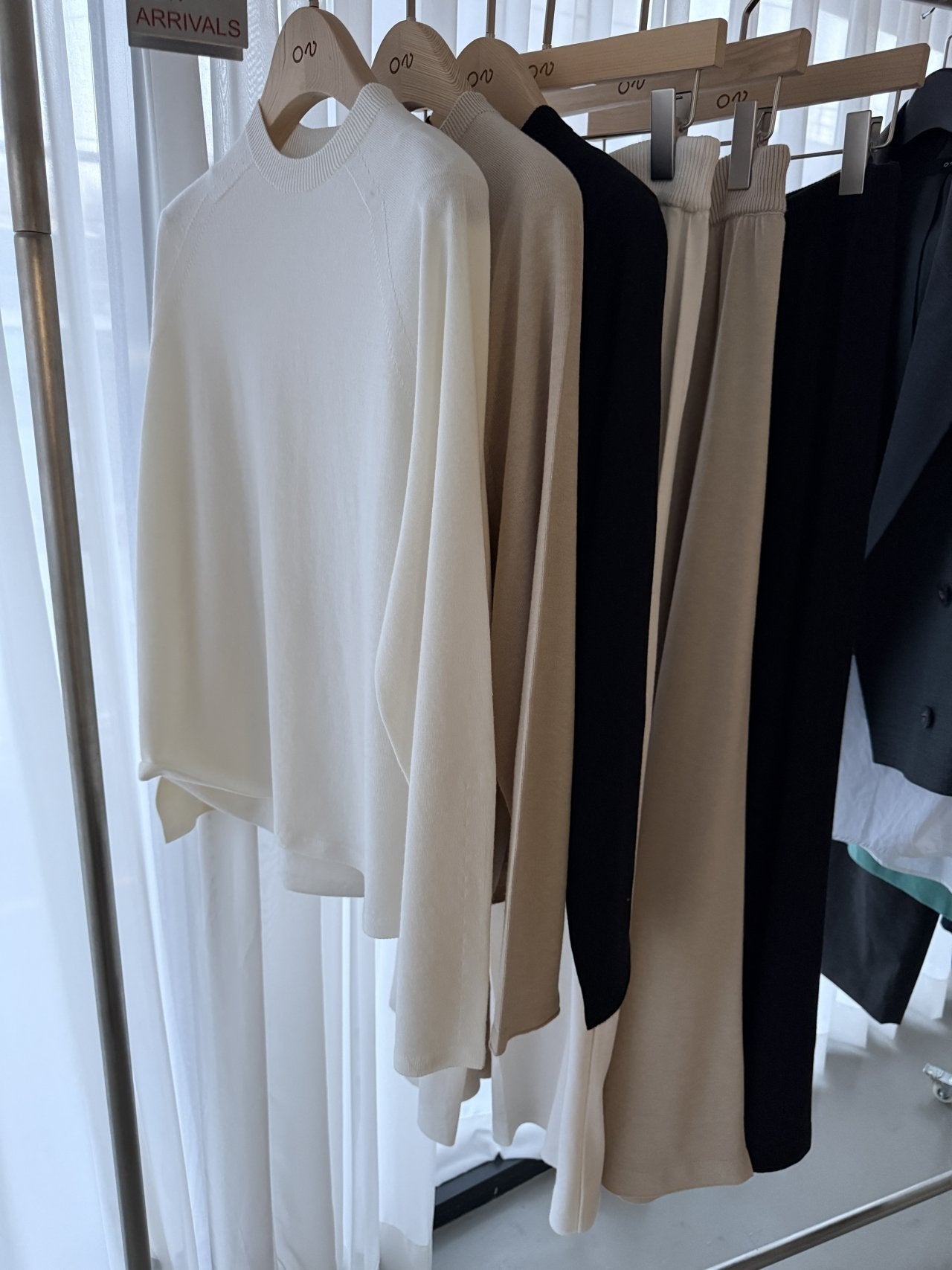 Whole Garment Wool-Cotton Cloud Set-up - Black (pants only)