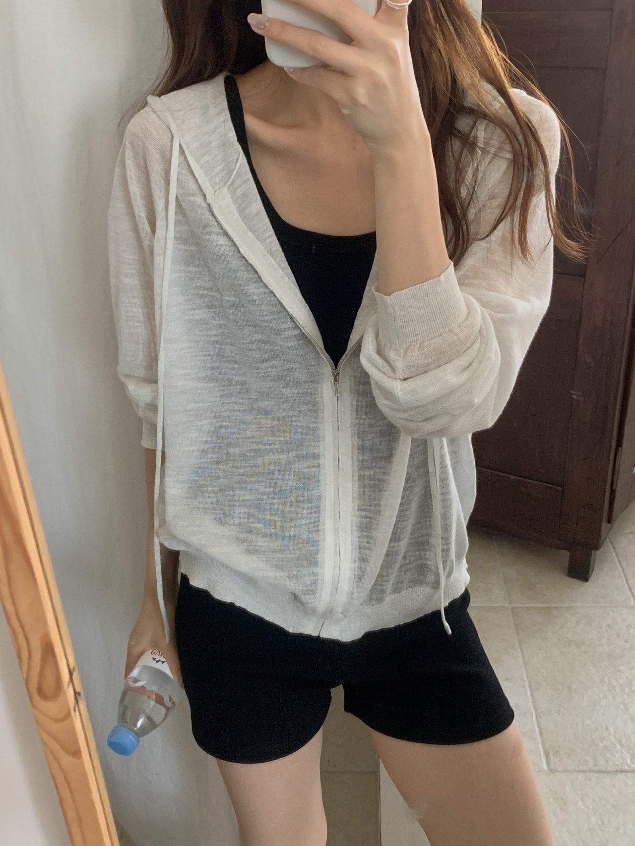 Linen Hooded Knit