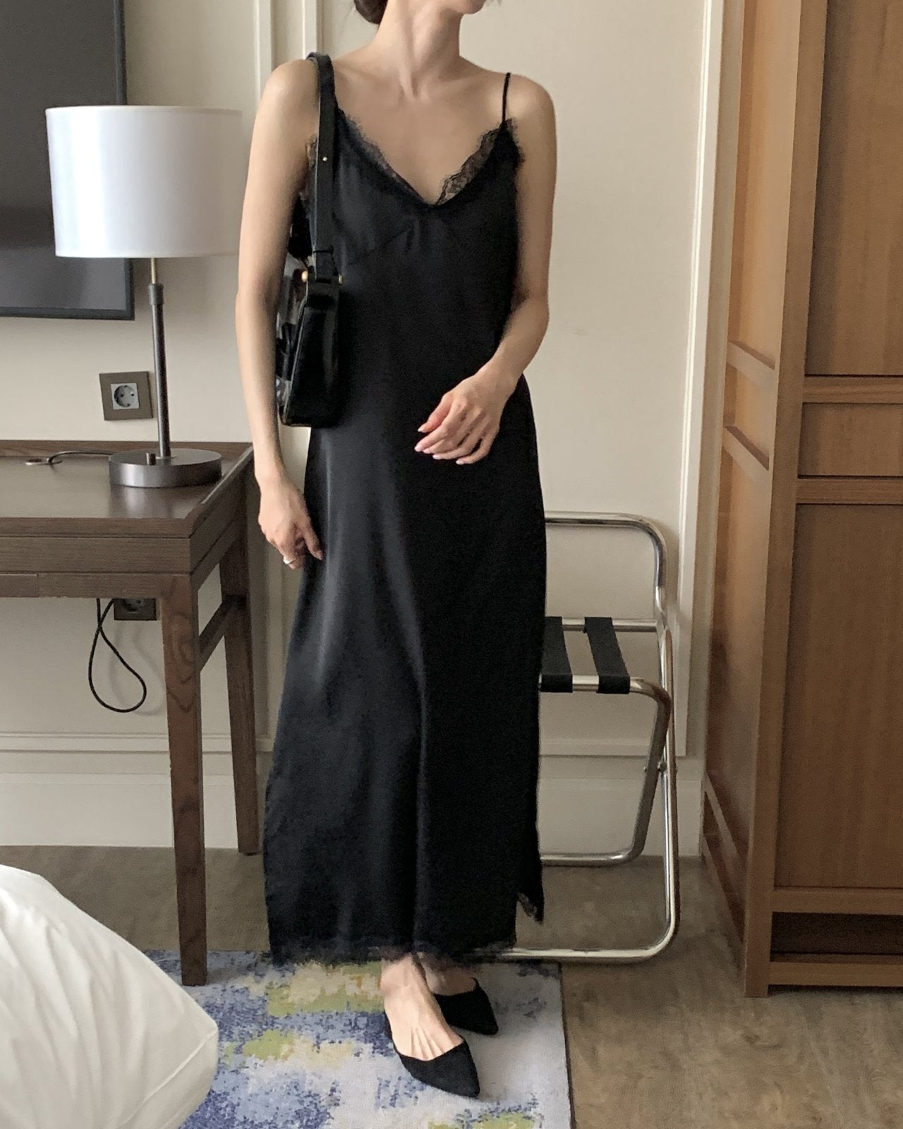 Satin Lace Dress