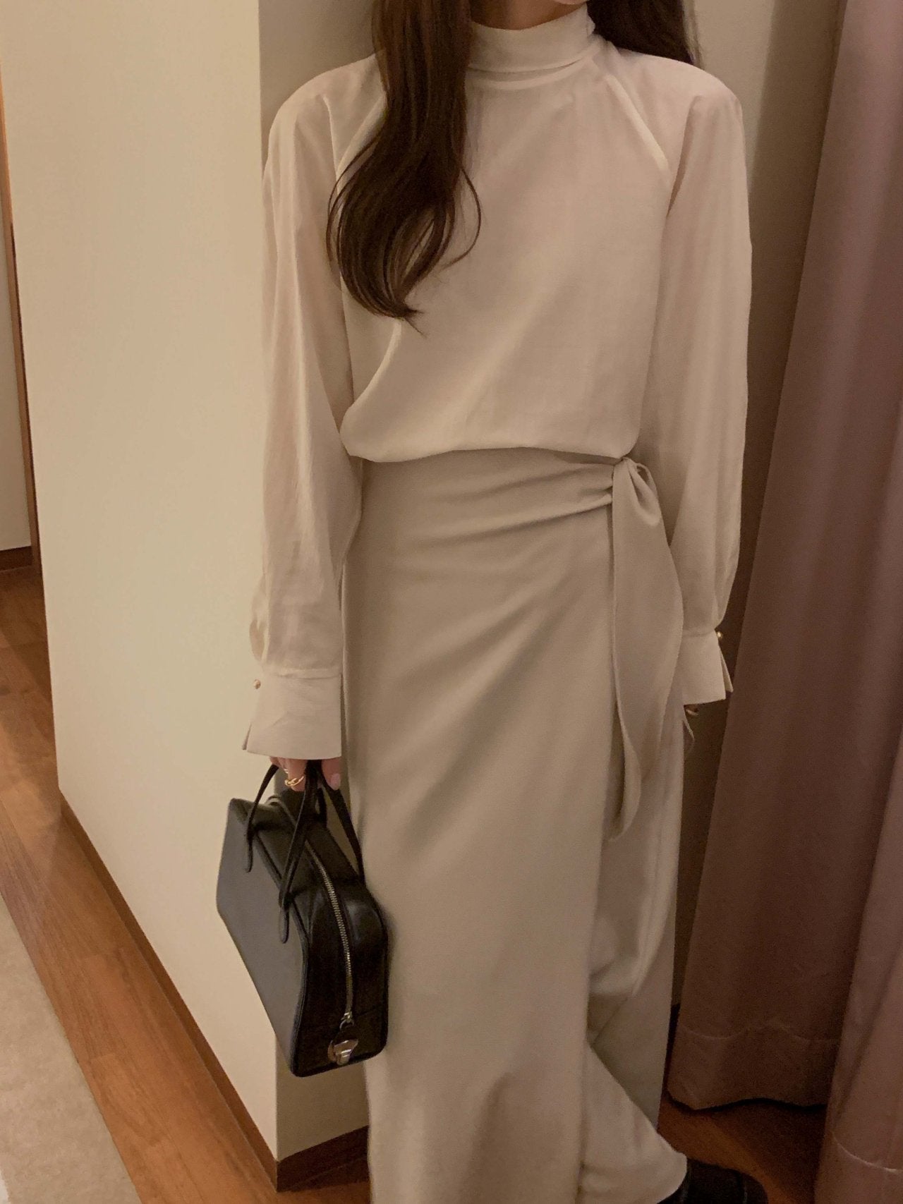 [Best Seller] Essential Wrap Long Skirt * Local Delivery: 1–2 Business Days *