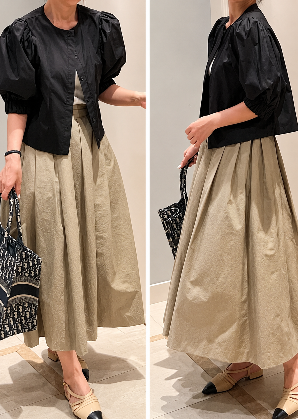 Maxi Pleated Long Skirt