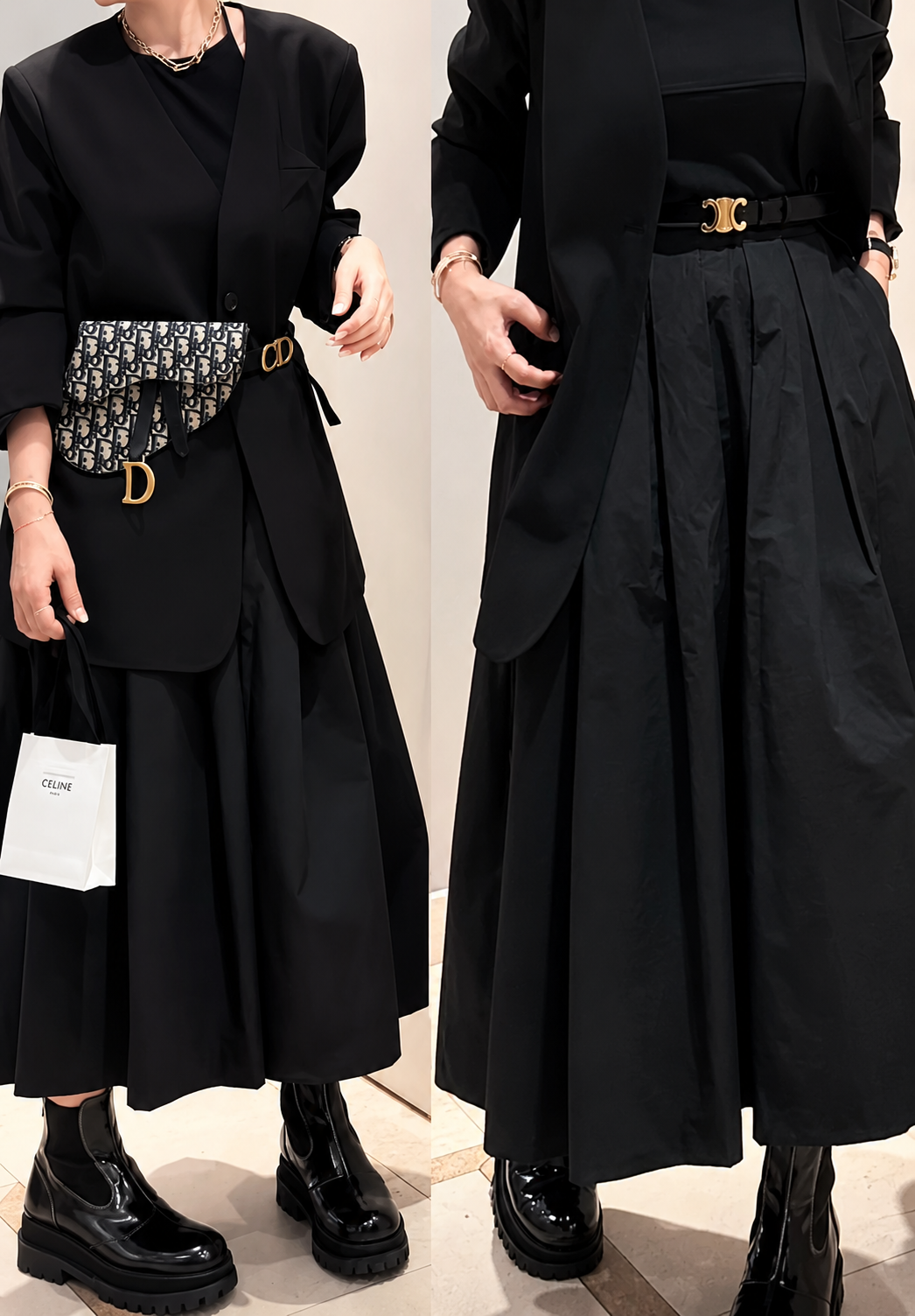 Maxi Pleated Long Skirt
