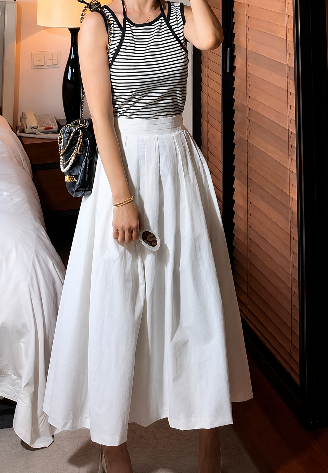 Maxi Pleated Long Skirt