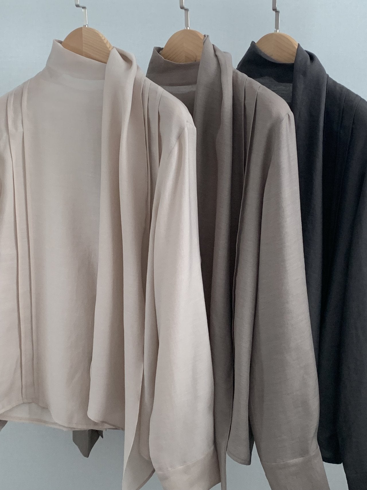 Scarf Detail Blouse - Warm Color Edition