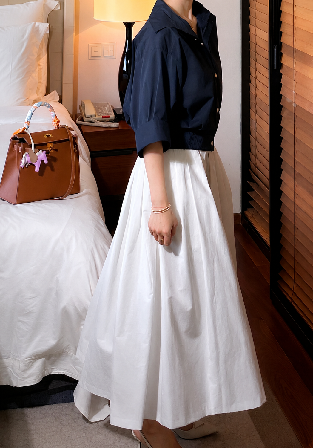 Maxi Pleated Long Skirt