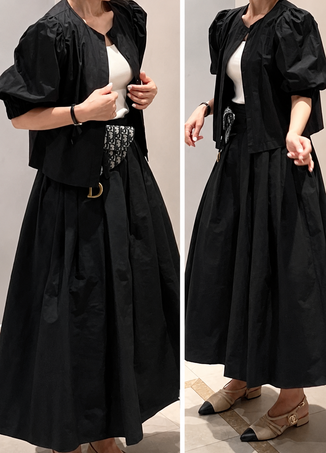 Maxi Pleated Long Skirt