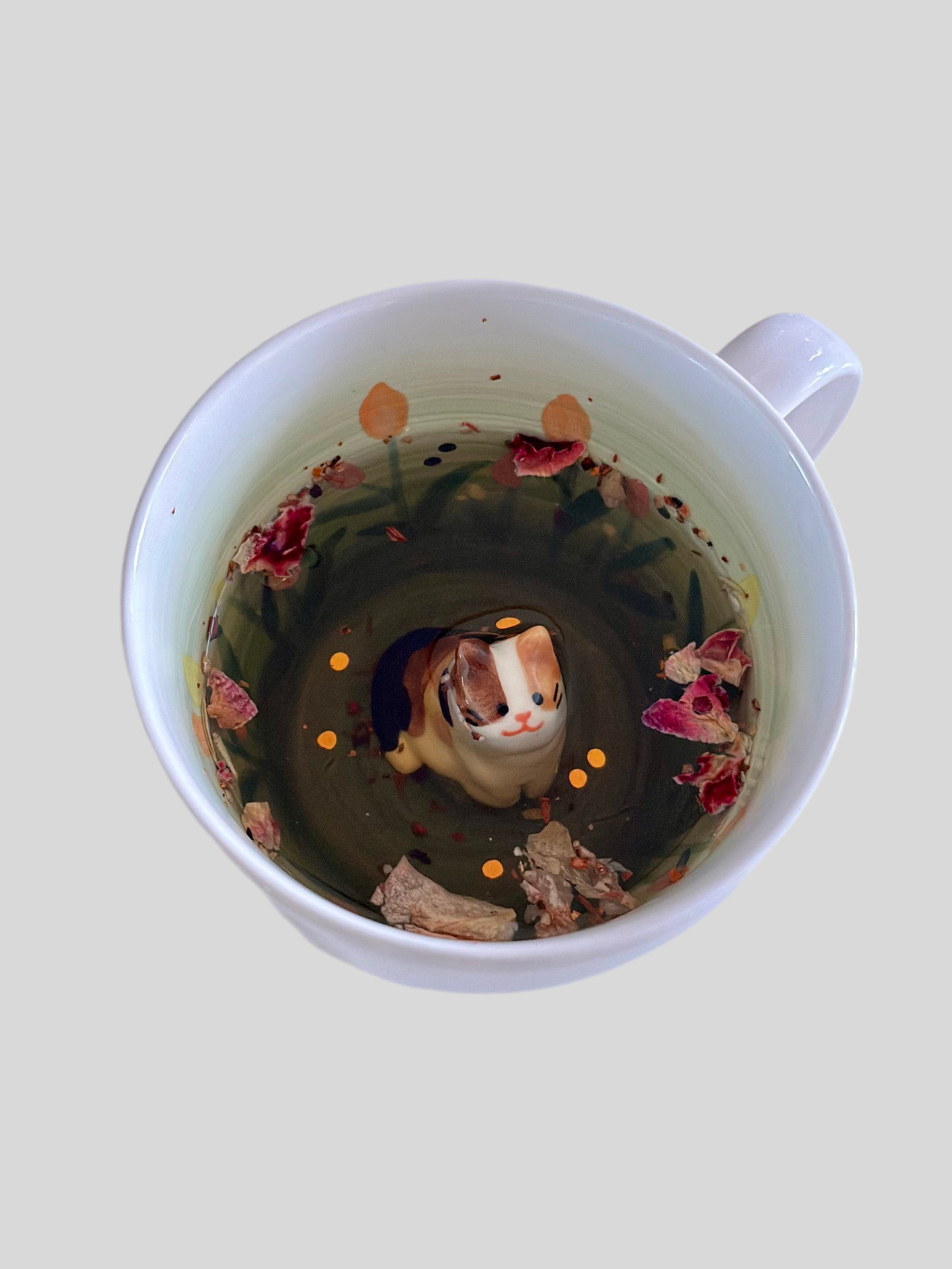 [Handmade Korean Ceramics] A Tiny Cat in Your Mug