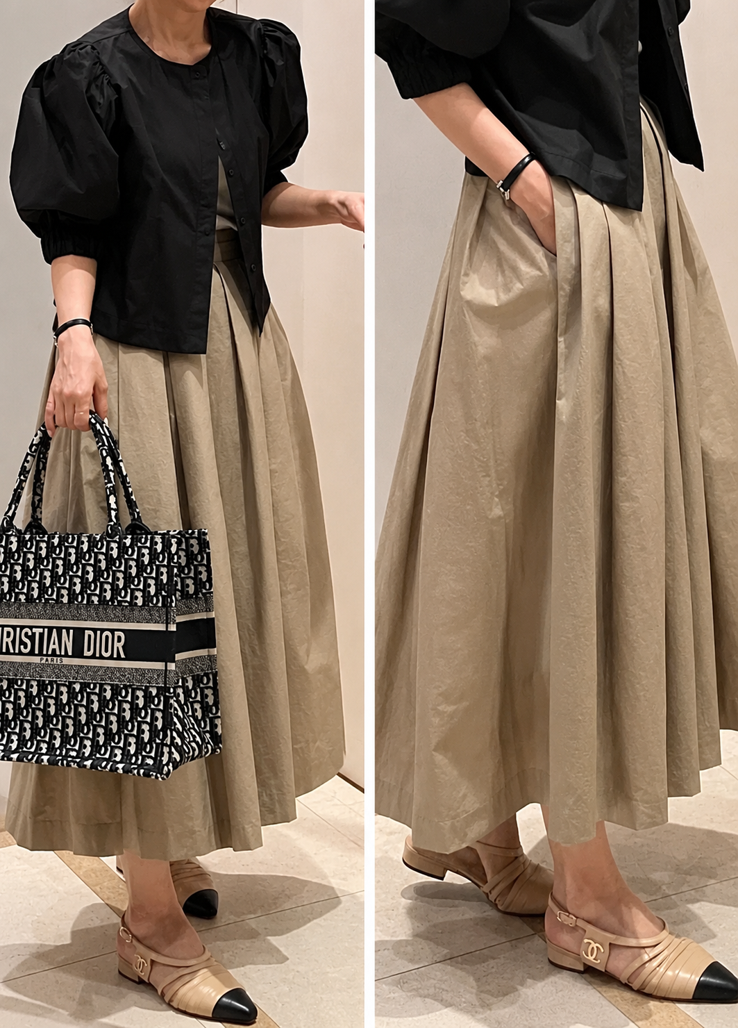 Maxi Pleated Long Skirt