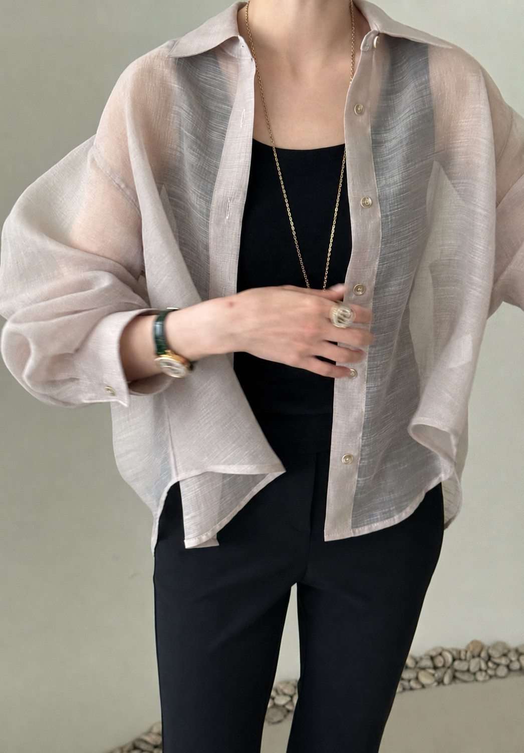 Airy Structure Volume Shirt