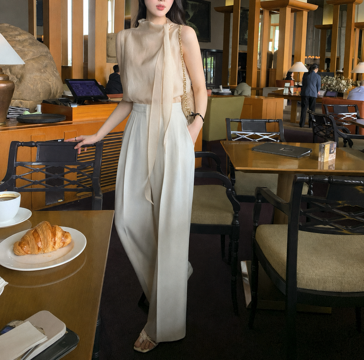 Élan Ribbon Blouse