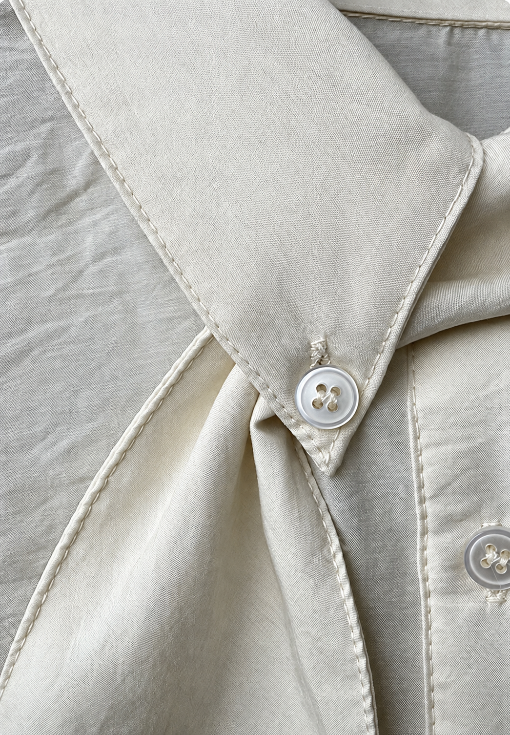 Serein Scarf Neck Long Sleeve Shirt