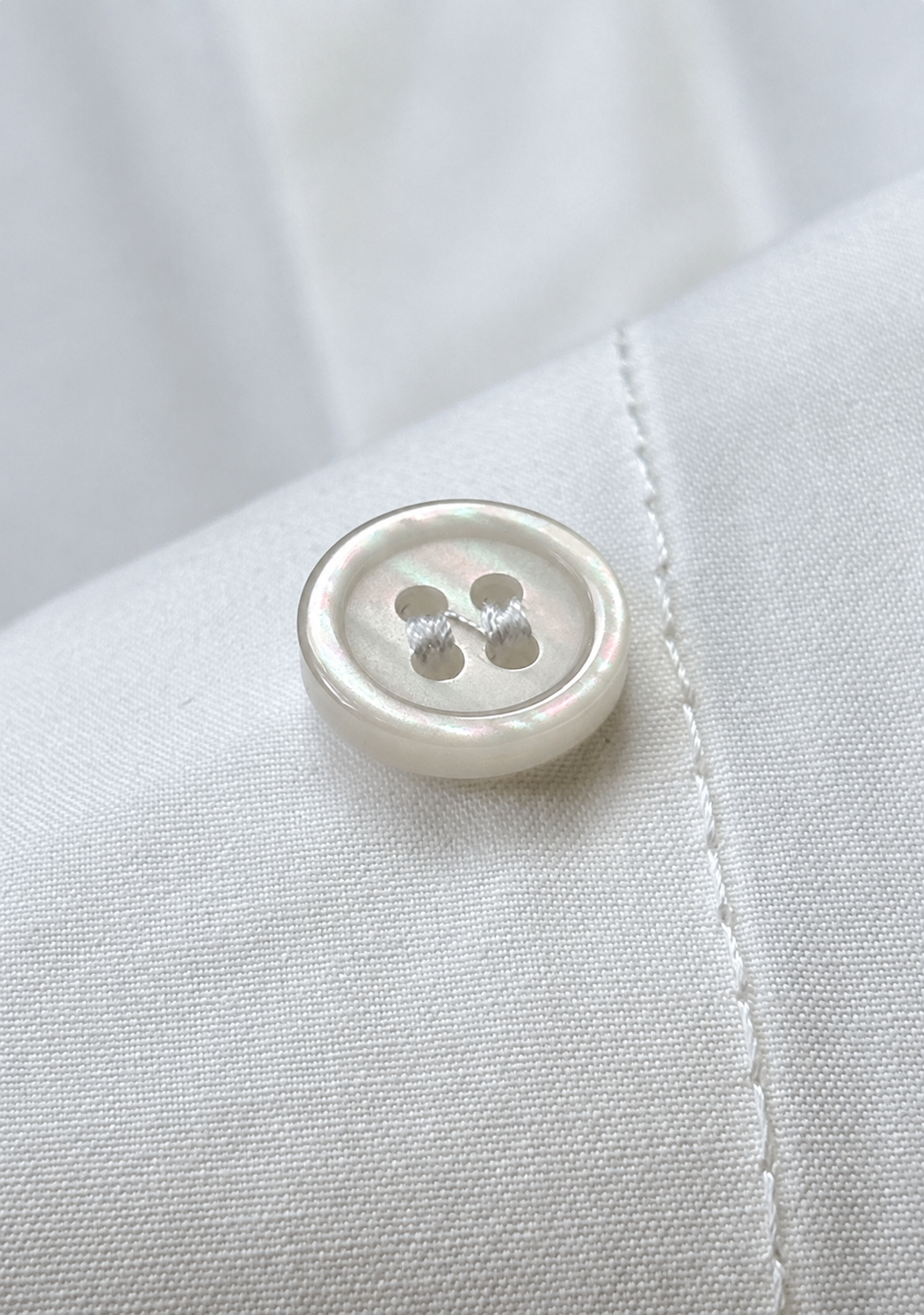 Asymmetric Side Open Cotton Shirt