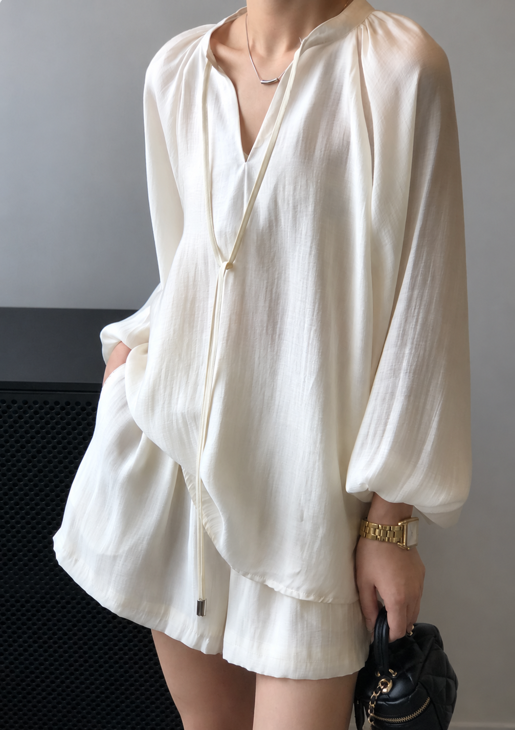 Tencel Pleated Short Set