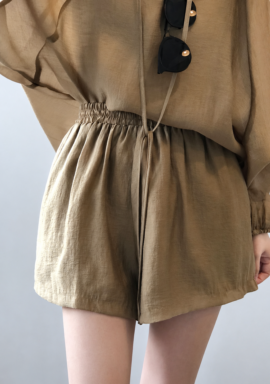 Tencel Pleated Short Set