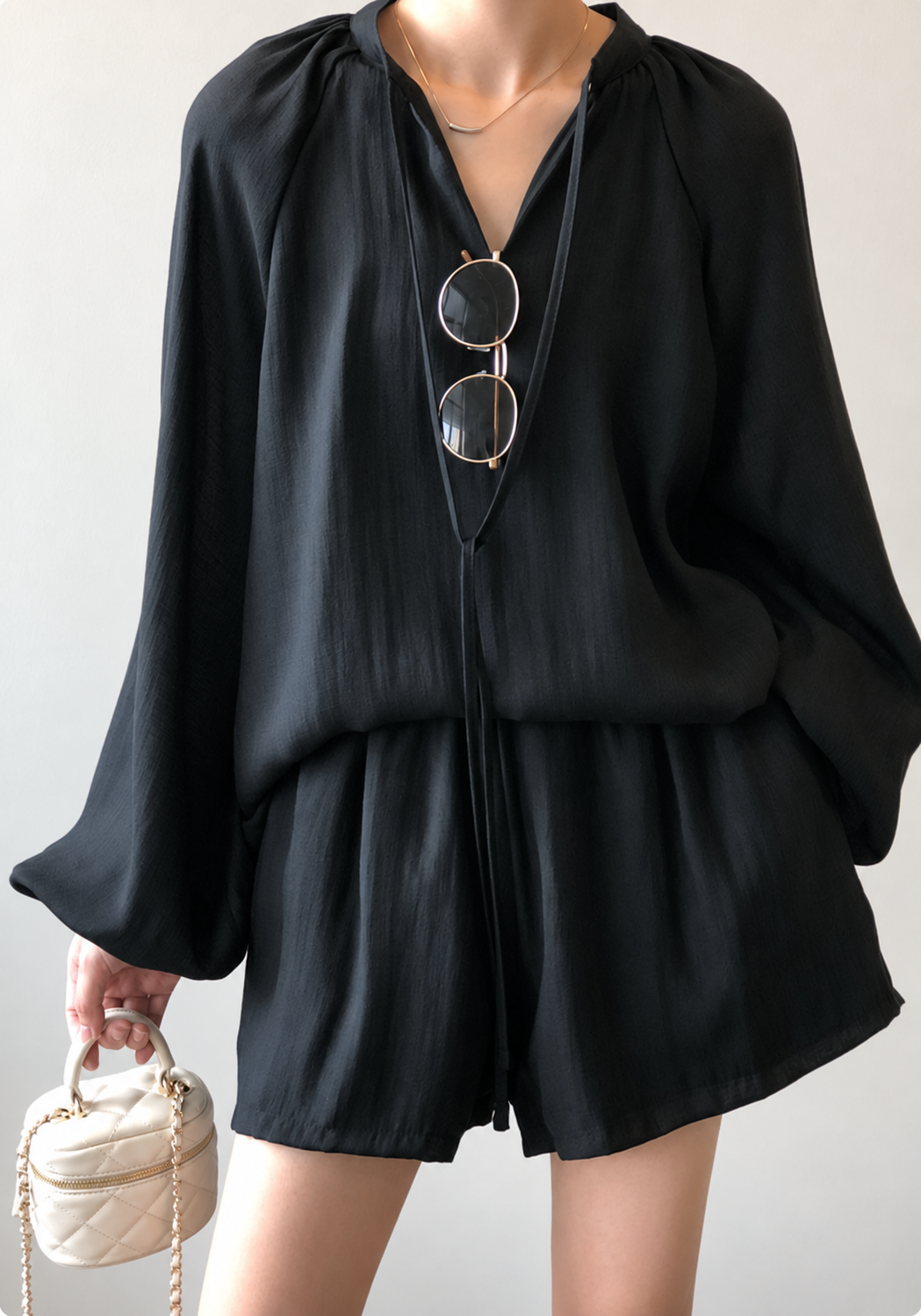 Tencel Pleated Short Set