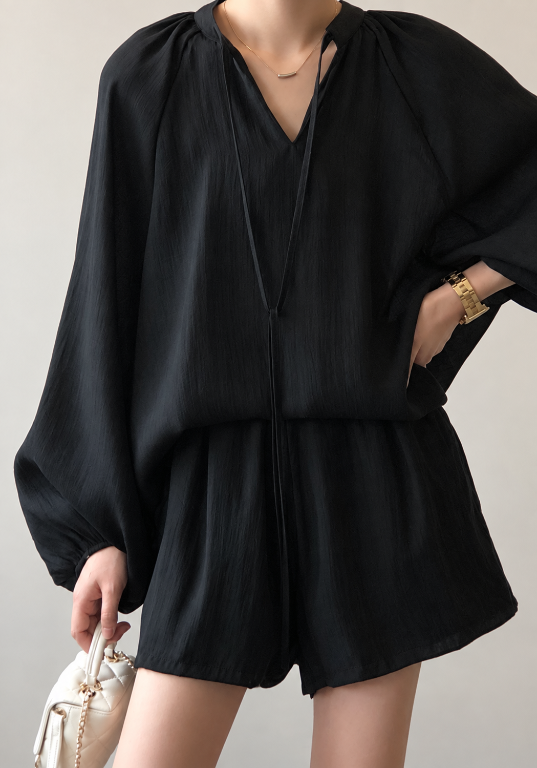 Tencel Pleated Short Set