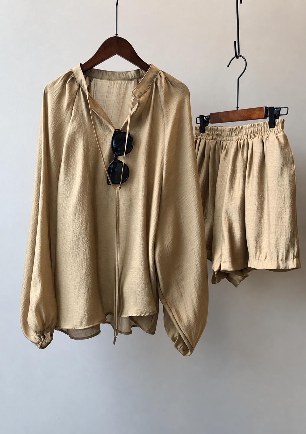 Tencel Pleated Short Set