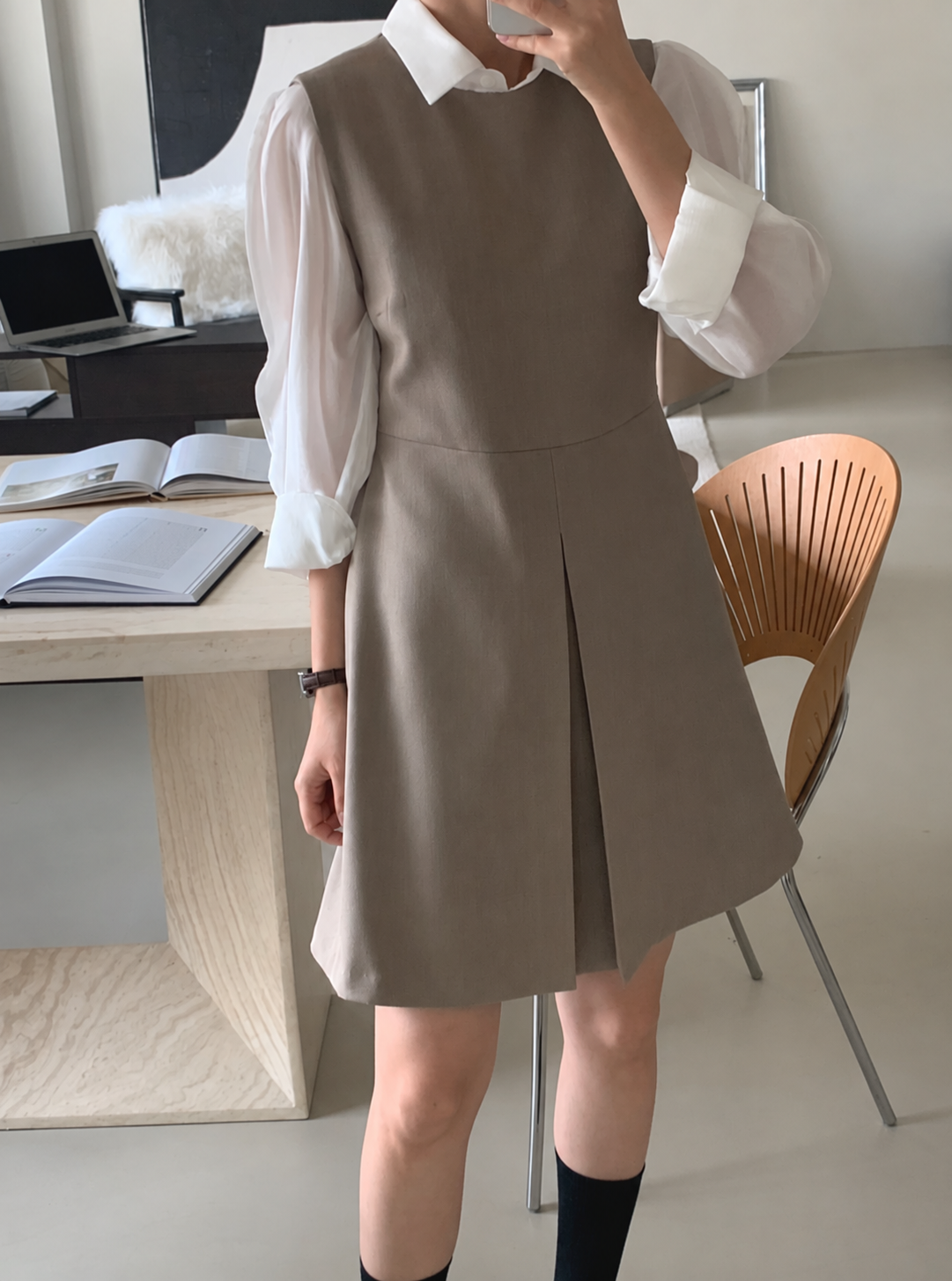Timeless A-Line Midi Dress